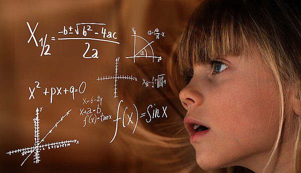 girl mathematical formulas