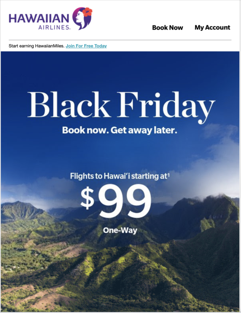 Hawaiian Airlines Black Friday