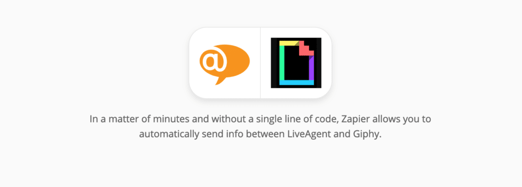 Integrarea LiveAgent și Giphy pe Zapier