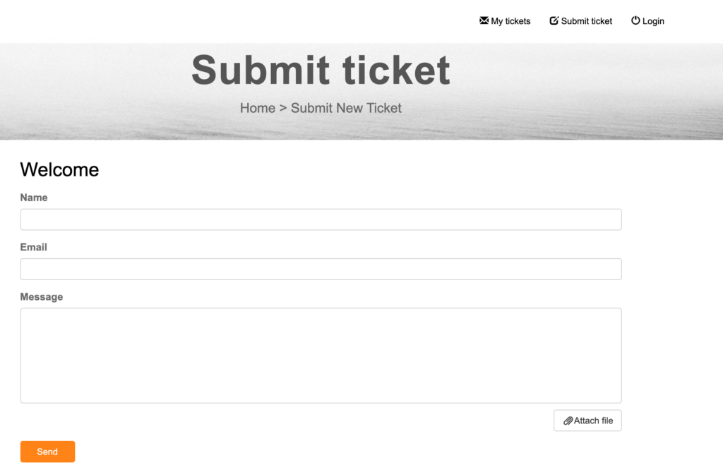 Customer portal software - submit ticket - LiveAgent