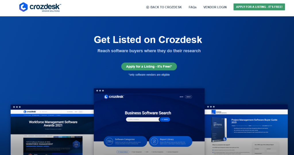 Page d'accueil de Crozdesk