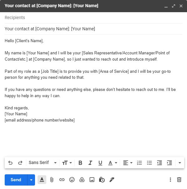 how to make an introduction by email