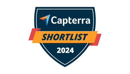 Capterra shortlist 2024 badge