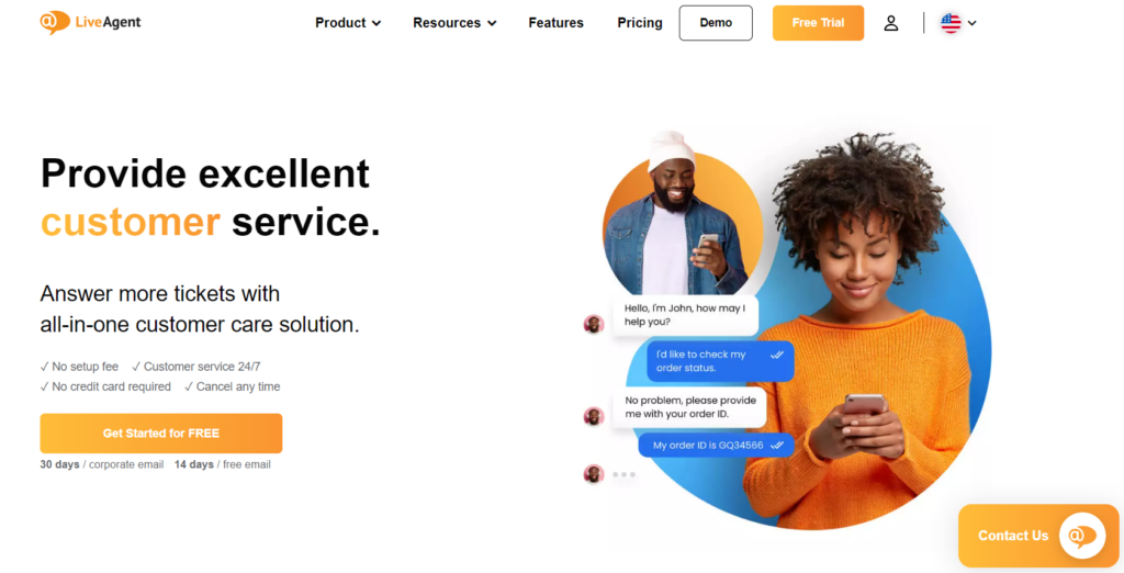 LiveAgent home page - Leading Spiceworks alternative for customer support software