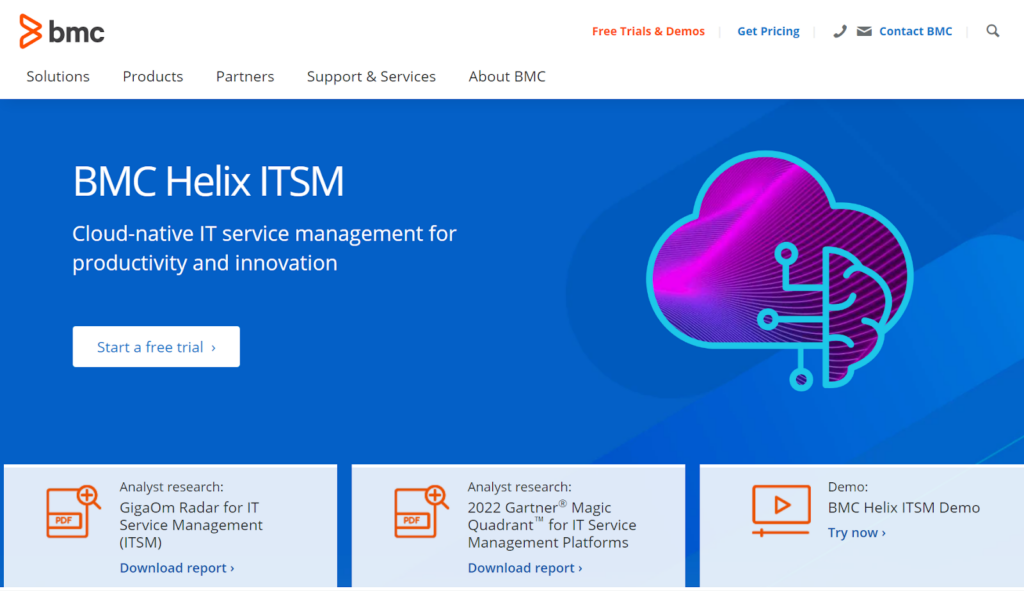 BMC Helix ITSM home page - Spiceworks alternative for IT service management and productivity