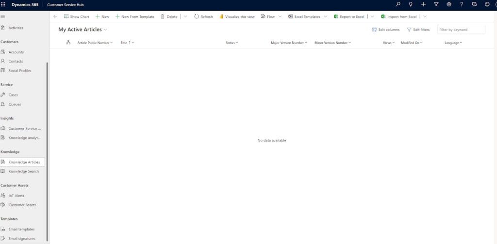 Dynamics 365 Knowledge Base Review