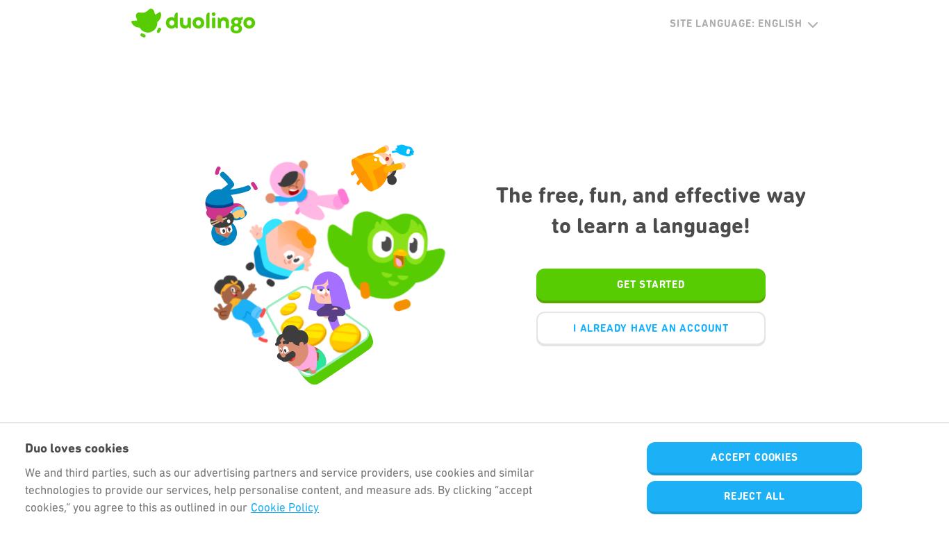 Duolingo is the world's most popular way to learn a language. It's 100% free, fun and science-based. Practice online on duolingo.com or on the apps!